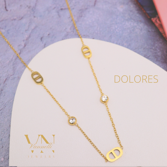 Avier inoxydable collier DOLORES gold