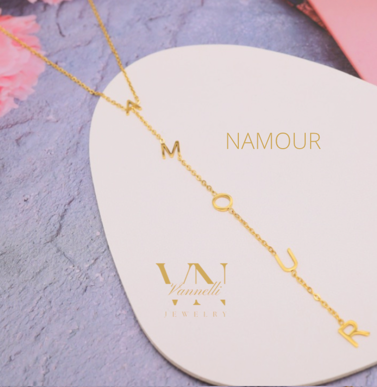 Acier inoxydable collier NAMOUR gold