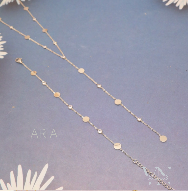 Acier inoxydable parure ARIA silver