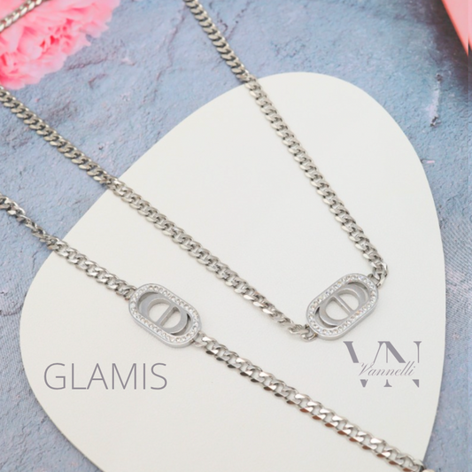 Acier inoxydable parure GLAMIS silver