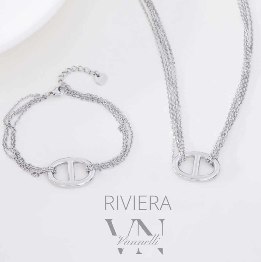 Acier inoxydable parure RIVIERA silver